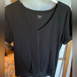 Madewell black v neck tee